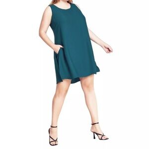 City Chic Refinity Mini Playsuit Romper Sahara Love Stormy Women's Size 18 New
